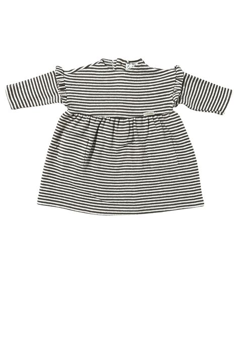 Abito a righe LALA-LU' | VML010QKIWI PANNA